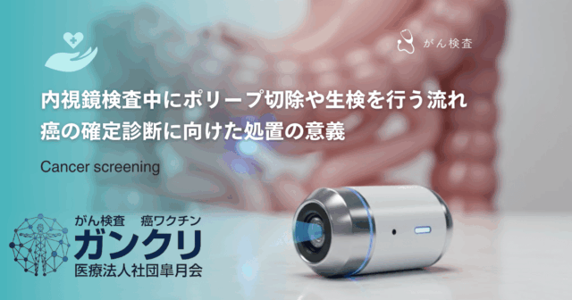 内視鏡検査中にポリープ切除や生検を行う流れ｜癌の確定診断に向けた処置の意義
