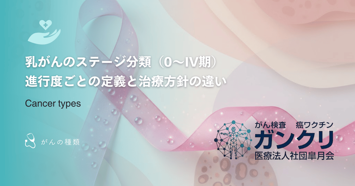 乳がんのステージ分類（0〜IV期）｜進行度ごとの定義と治療方針の違い