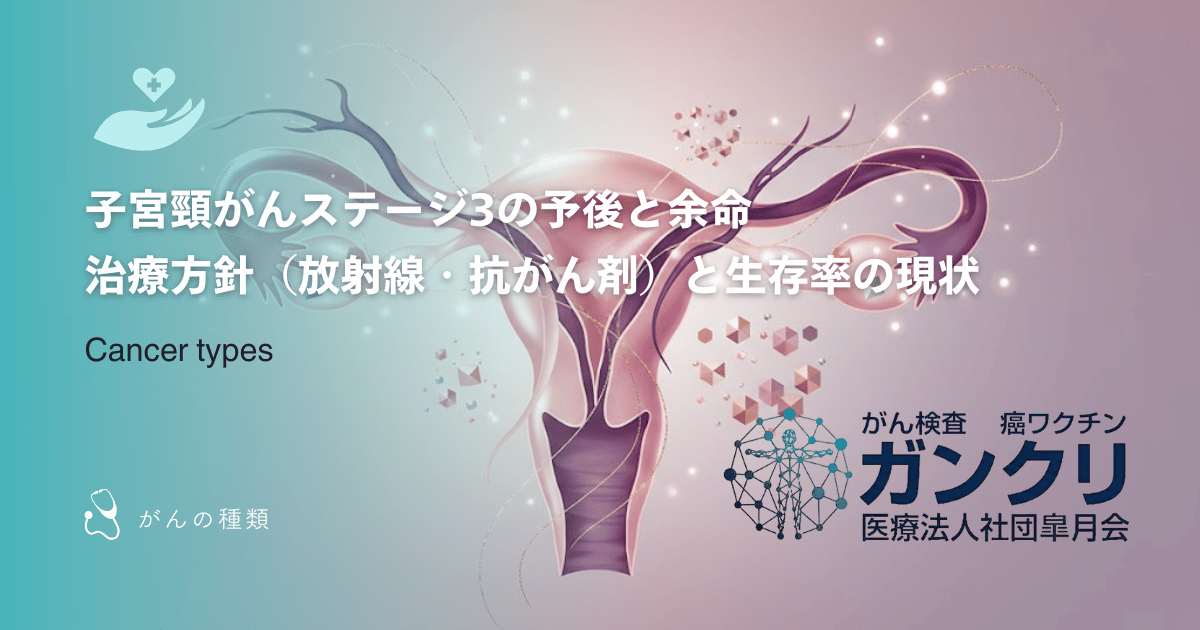 子宮頸がんステージ3の予後と余命｜治療方針（放射線・抗がん剤）と生存率の現状