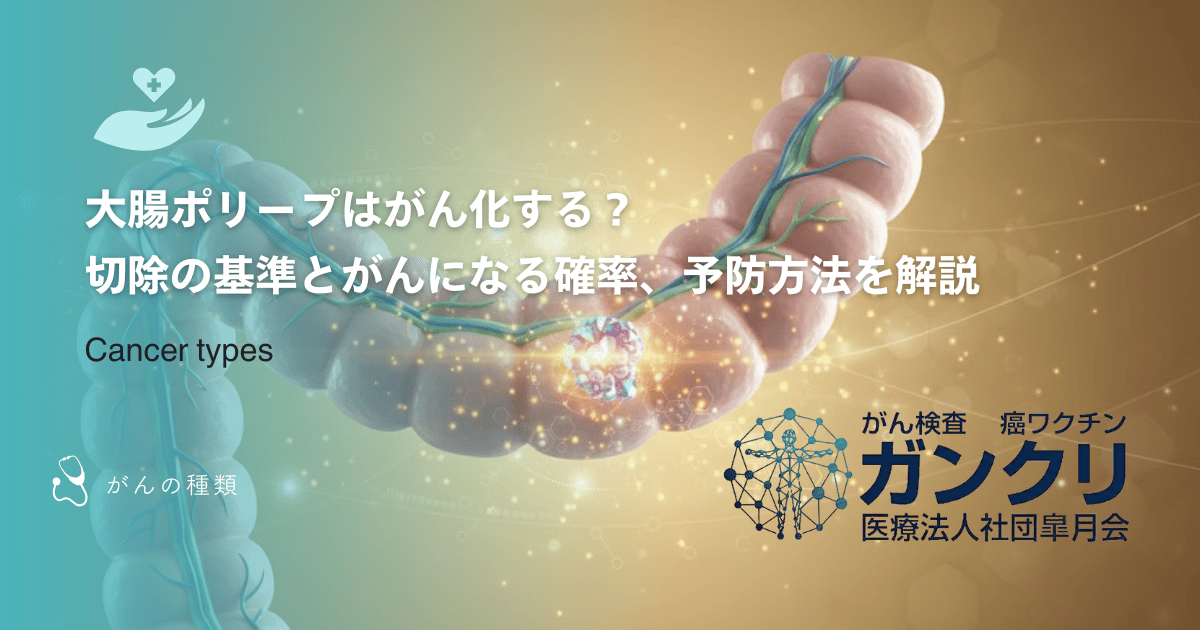 大腸ポリープはがん化する?切除の基準とがんになる確率、予防方法を解説