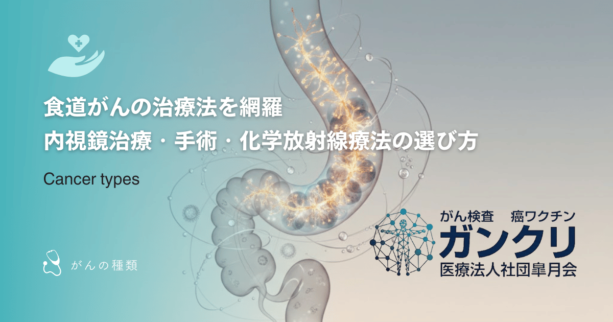 食道がんの治療法を網羅｜内視鏡治療・手術・化学放射線療法の選び方