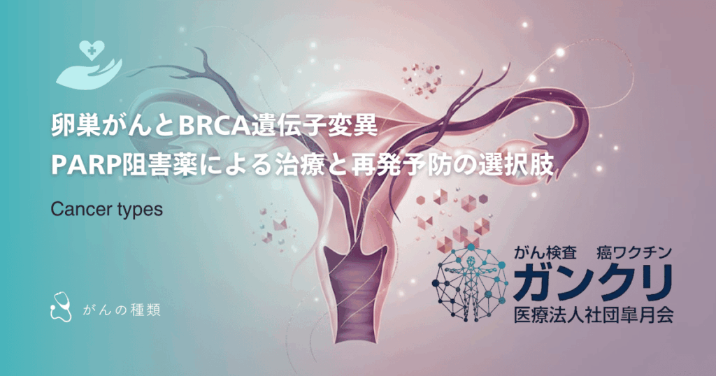 卵巣がんとBRCA遺伝子変異｜PARP阻害薬による治療と再発予防の選択肢
