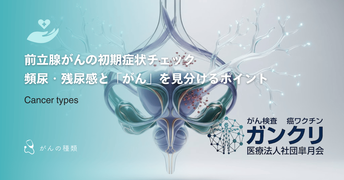 前立腺がんの初期症状チェック|頻尿・残尿感と「がん」を見分けるポイント