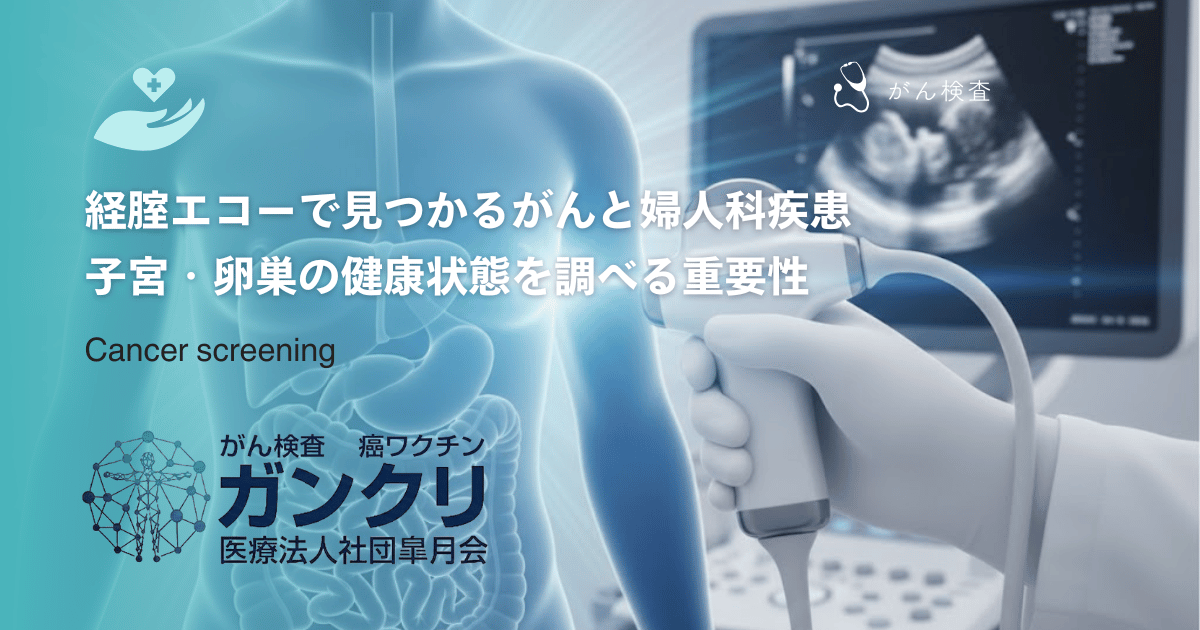 経腟エコーで見つかるがんと婦人科疾患｜子宮・卵巣の健康状態を調べる重要性