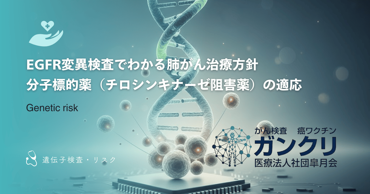 EGFR変異検査でわかる肺がん治療方針｜分子標的薬（チロシンキナーゼ阻害薬）の適応