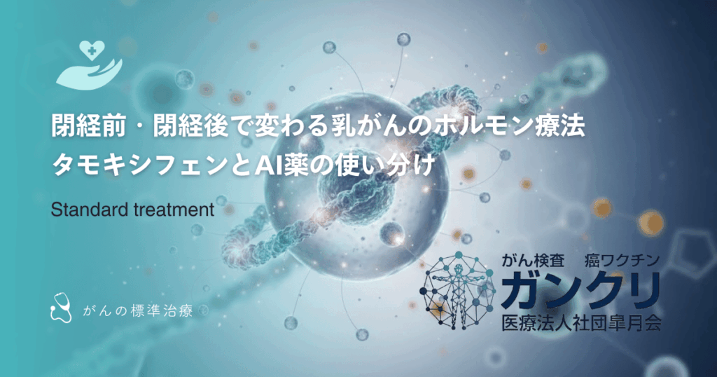 閉経前・閉経後で変わる乳がんのホルモン療法|タモキシフェンとAI薬の使い分け
