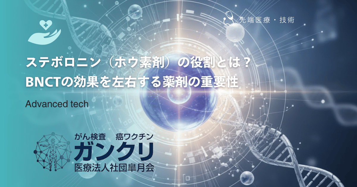 ステボロニン（ホウ素剤）の役割とは？BNCTの効果を左右する薬剤の重要性