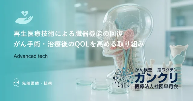 再生医療技術による臓器機能の回復｜がん手術・治療後のQOLを高める取り組み