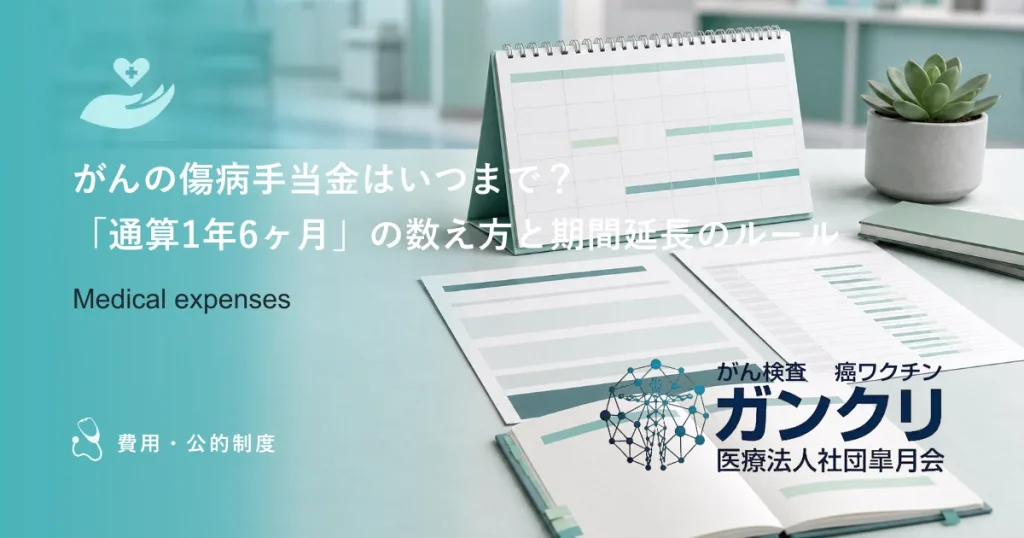 がんの傷病手当金はいつまで？「通算1年6ヶ月」の数え方と期間延長のルール