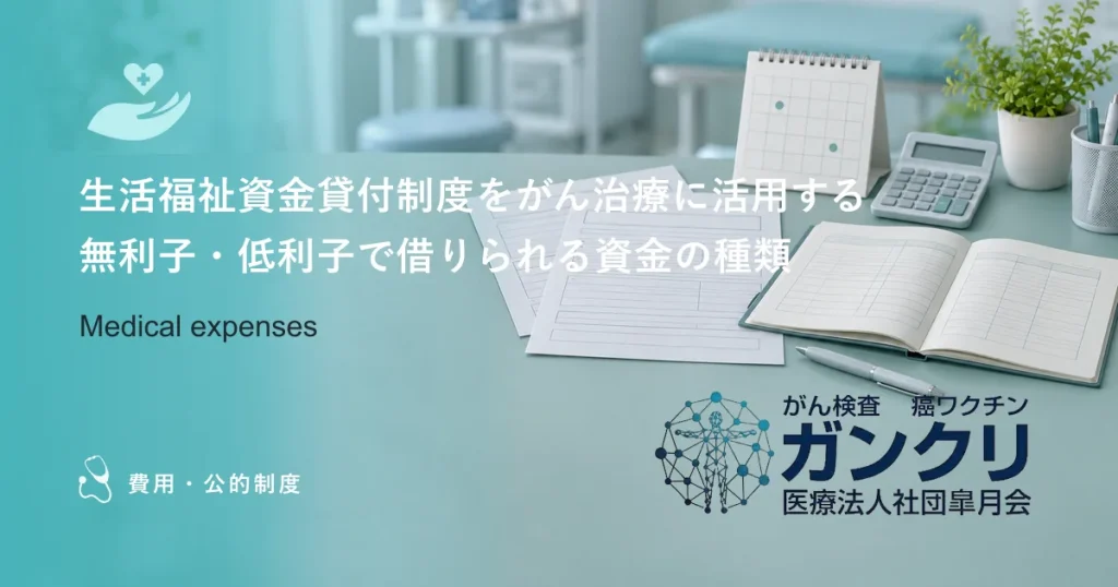生活福祉資金貸付制度をがん治療に活用する｜無利子・低利子で借りられる資金の種類